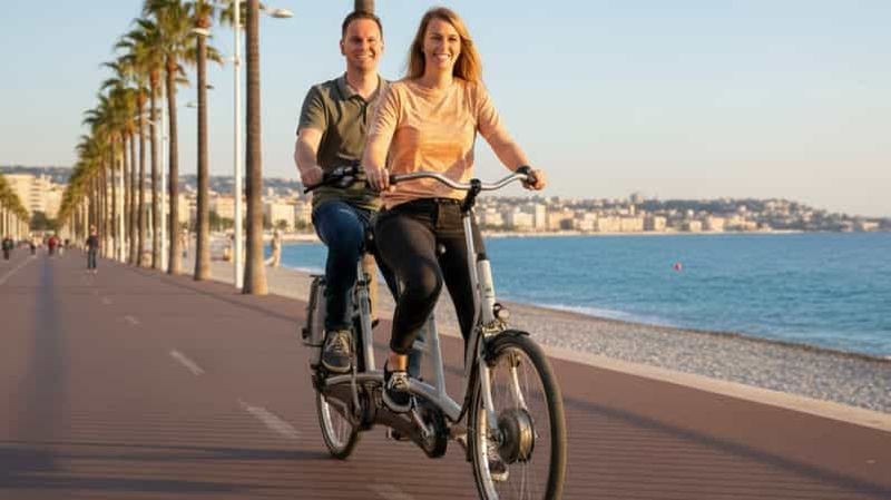 Billet Nice : Location de vélo tandem le long de la Promenade des Anglais