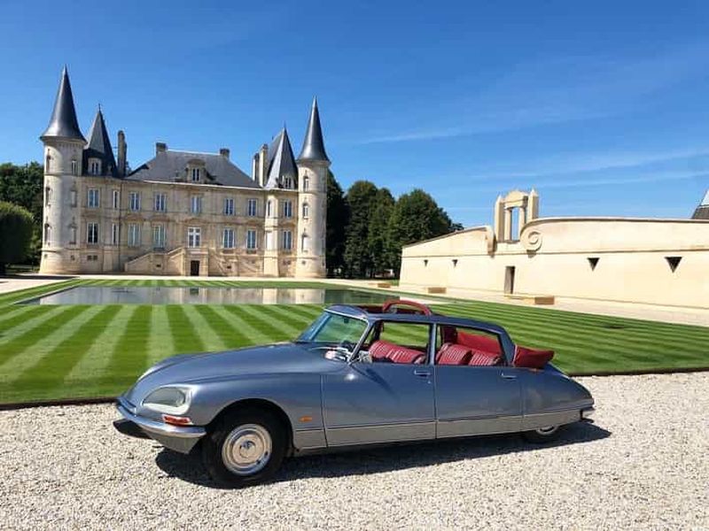Billet Visite privée de luxe du vignoble du Médoc en Citroën DS