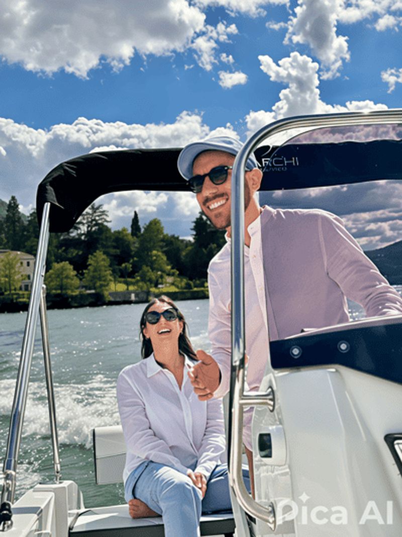 Billet Lac de Côme : 2 heures de location de bateau sans permis