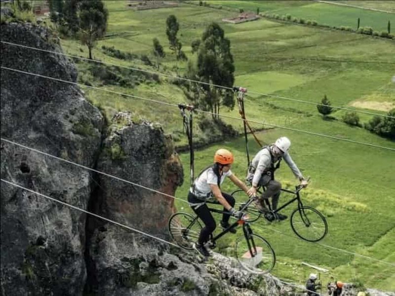 Billet Cusco : Circuit aventure Cachimayo avec Skybike et Via Ferrata