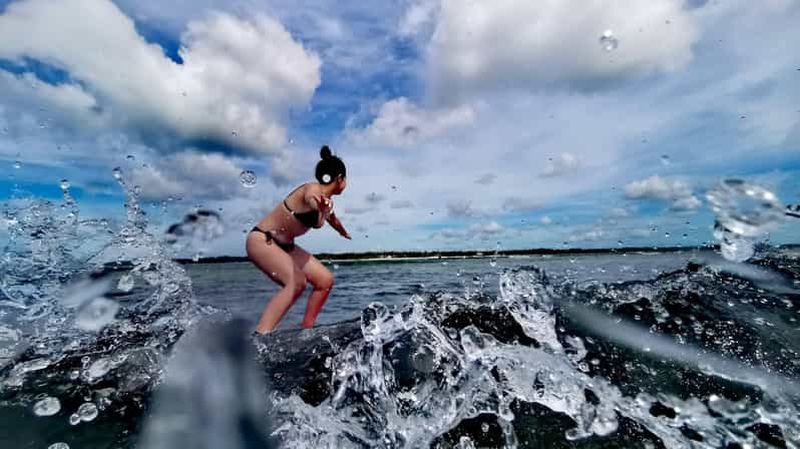 Billet Siargao : leçon de surf avec prise en charge et photos par drone