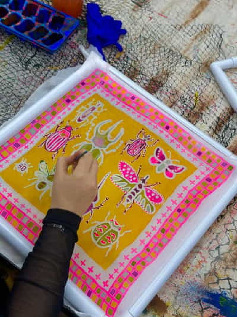 Billet Peinture sur soie à Florence, Italie