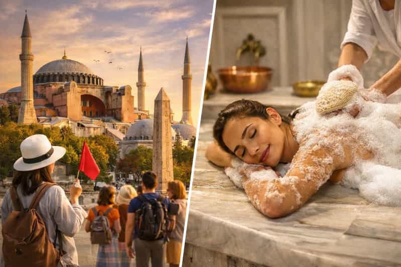 Billet Istanbul : visite citadine et hammam turc
