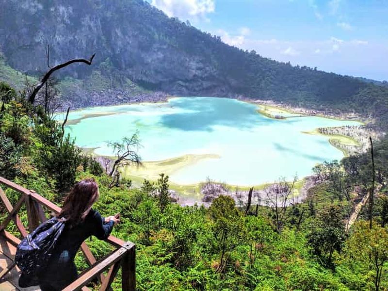Billet Visite privée : Kawah Putih, volcan, source chaude, bain de boue, lac
