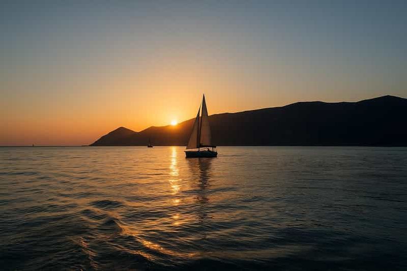 Billet Coucher de soleil sur un voilier à Setúbal