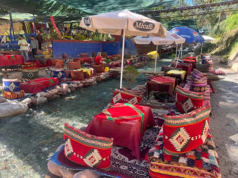 Billet Marrakech : Montagnes de l'Atlas, vallée de l'Ourika, cascade et déjeuner