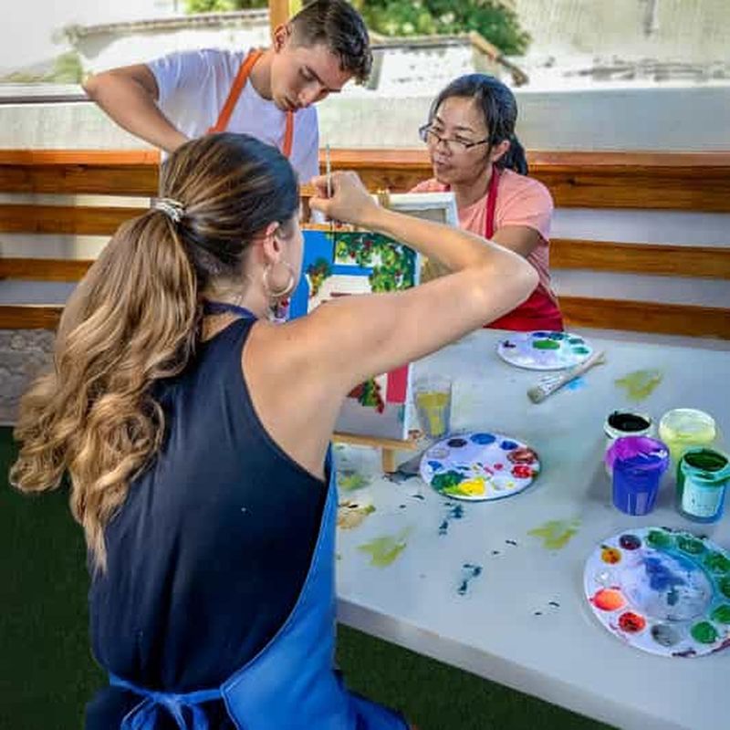 Billet Carthagène : cours de peinture avec brunch sur un toit secret de Getsemani