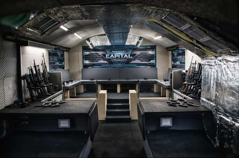 Billet Centre-ville de Budapest : expérience de tir réelle, 40 tirs, 6 armes