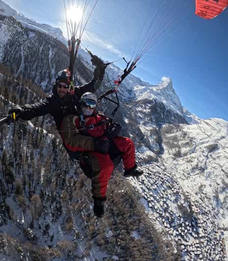 Billet Zermatt : Vol en parapente en tandem - Meilleure vue sur le Cervin