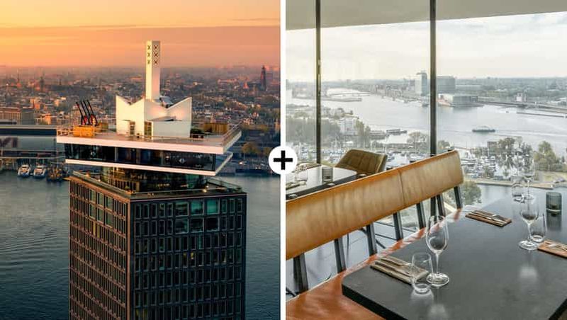 Billet Amsterdam : A'DAM Lookout avec le restaurant tournant Moon