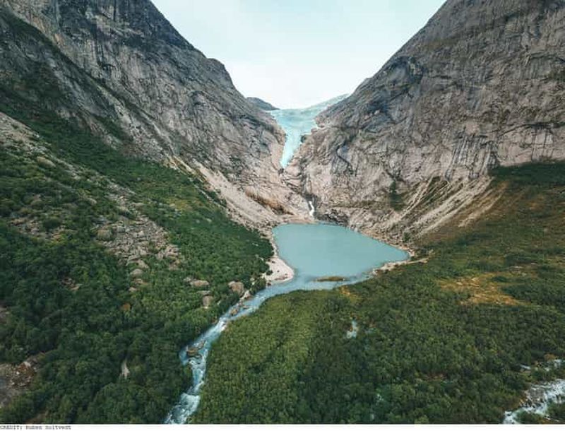 Billet Au départ d'Olden : excursion guidée à pied au glacier de Briksdal