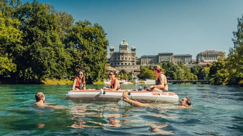 Billet Au départ de Zurich : excursion privée d'une journée en rafting sur l'Aar jusqu'à Berne