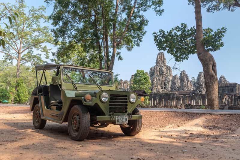 Billet Angkor Wat en Jeep vintage – Visite privative (lever du soleil en option)