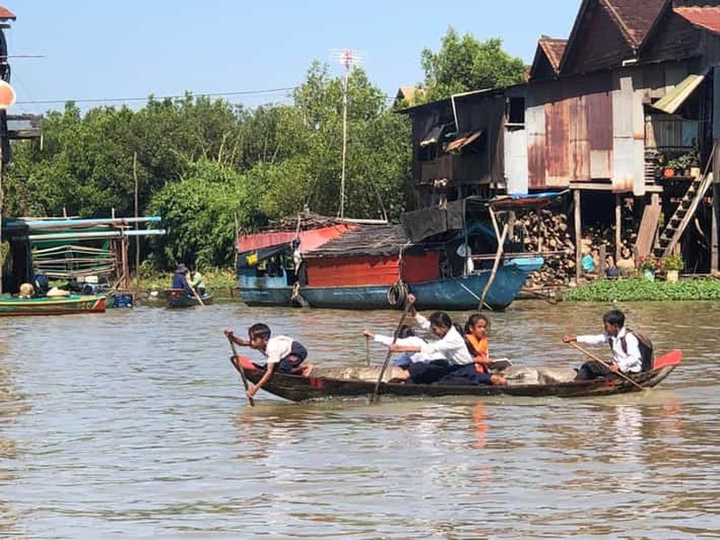 Billet Siem Reap Floating Village Kampong Phluk Sunset with Boat (coucher de soleil en bateau)