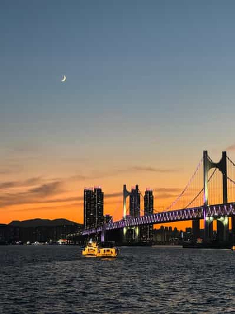 Billet Busan : Croisière touristique en groupe sur un yacht avec collations et boissons