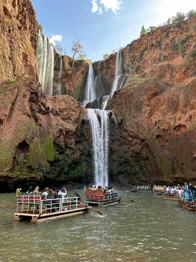 Billet Depuis Marrakech : visite guidée des cascades d'Ouzoud et bateau
