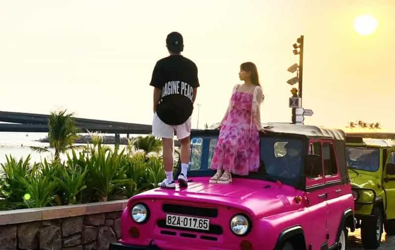 Billet Phu Quoc : excursion privée en Jeep, Sunset Town et Sao Beach