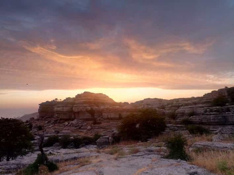 Billet Coucher de soleil dans le Torcal d'Antequera avec transport depuis Antequera