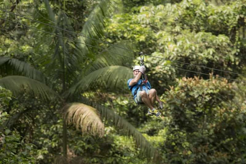 Billet San Jose: visite de la forêt tropicale et de la tyrolienne de San Luis avec déjeuner