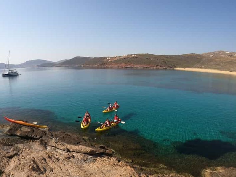Billet Mykonos : Excursion en kayak de mer dans les baies isolées avec photos GoPro