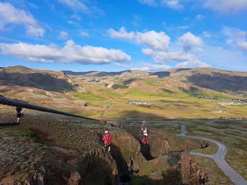 Billet Hveragerdi : expérience de tyrolienne géante