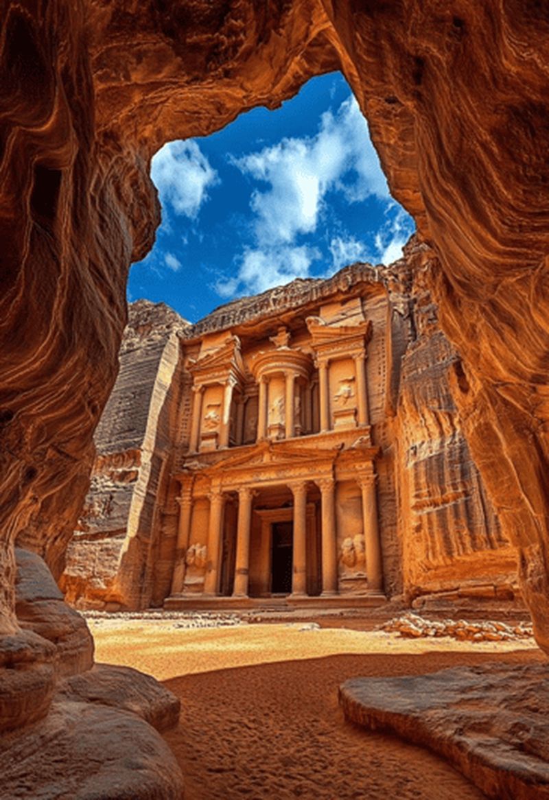 Billet Depuis Amman : visite d'une journée à Petra avec promenade à cheval dans le désert