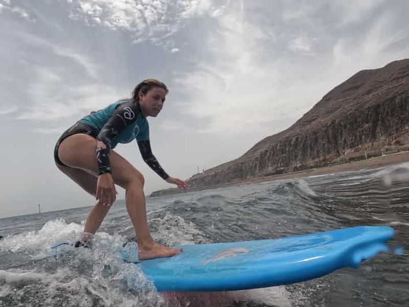 Billet Las Palmas de Gran Canaria : cours de surf en groupe sur la plage de La Laja