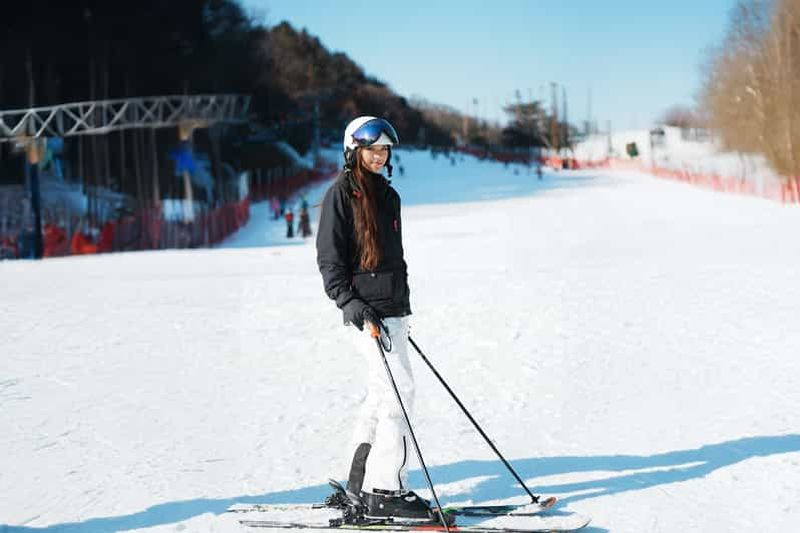 Billet Depuis Séoul : Elysian Ski, Vêtements + Équipement + Tapis roulant + Leçon de base