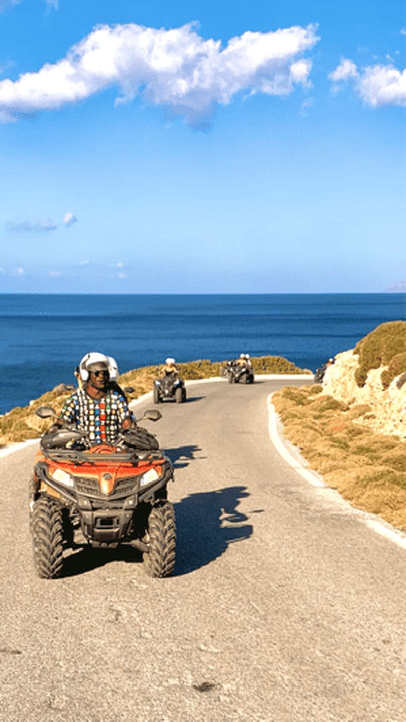 Billet Depuis La Canée/Platanias : safari en quad avec transfert depuis l'hôtel