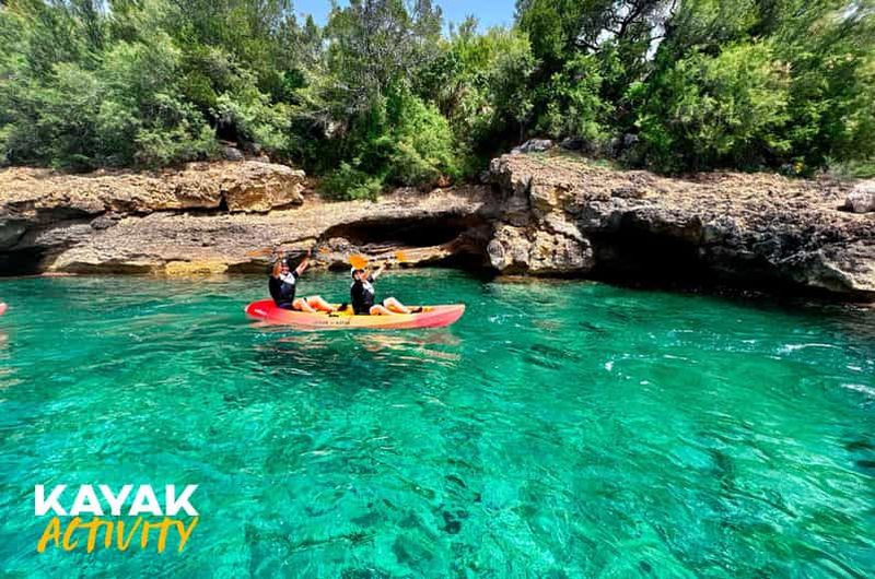 Billet Alcudia : excursion en kayak avec snorkeling et grotte marine