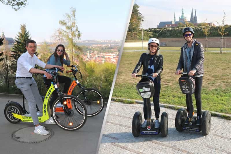 Billet Prague : Visite guidée d'une demi-journée en Segway et E-Scooter