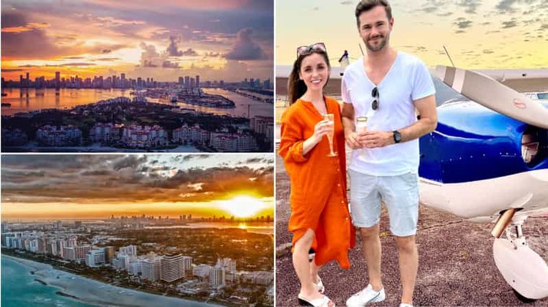 Billet Miami : excursion privée de 50 minutes en avion au coucher du soleil