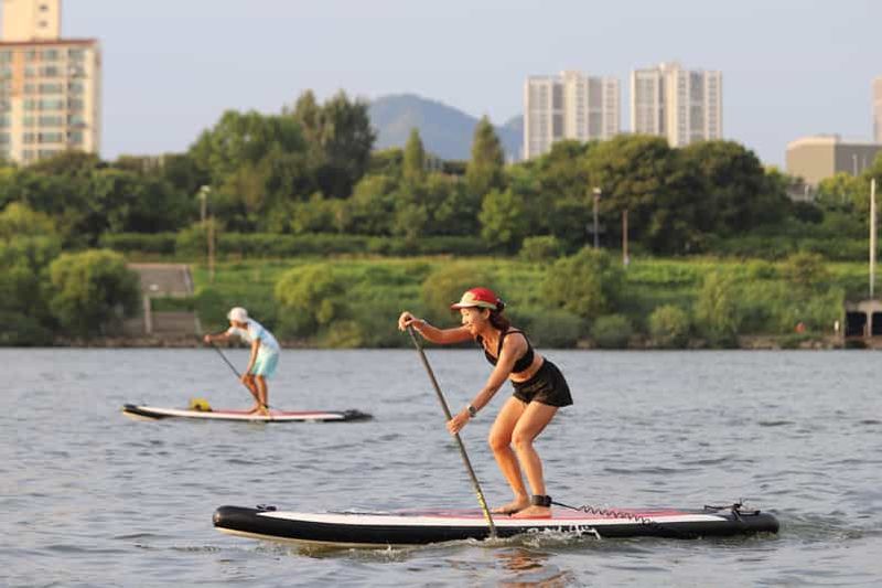 Billet Séoul : visite guidée matinale en kayak et en stand up paddle