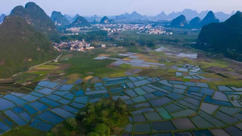 Billet Guilin : tour en bateau dans les marais de Huixian et visite des champs de verre