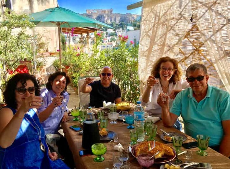 Billet Athènes : Dîner à 7 plats et accord mets et vins avec vue sur l'Acropole