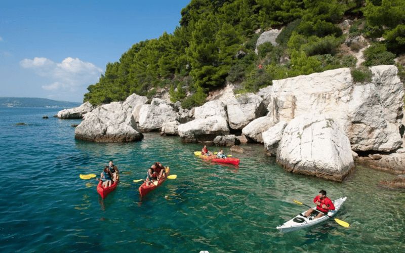 Billet Makarska : aventure en kayak de mer et plongée avec tuba - MPL Nautika