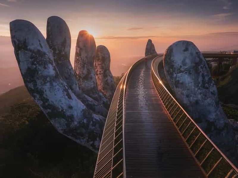 Billet Depuis Da Nang/Hoi An : Visite d'une jounée du pont d'or des collines de Ba Na