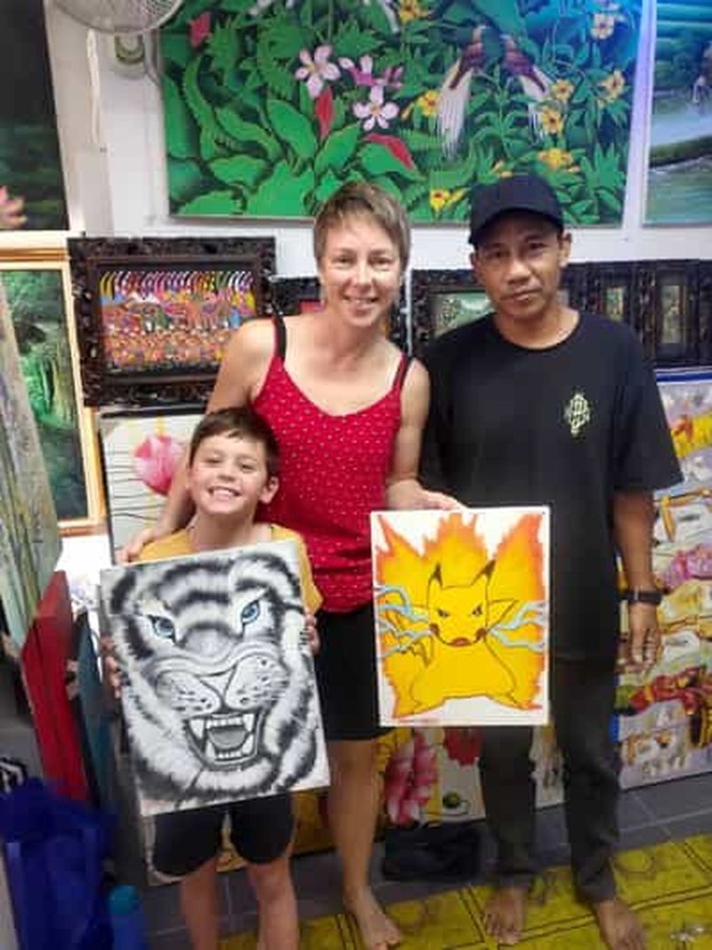 Billet Ubud : atelier de peinture balinaise avec un artiste local