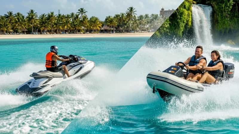 Billet Aventure aquatique à Punta Cana : jet-ski et karts aquatiques