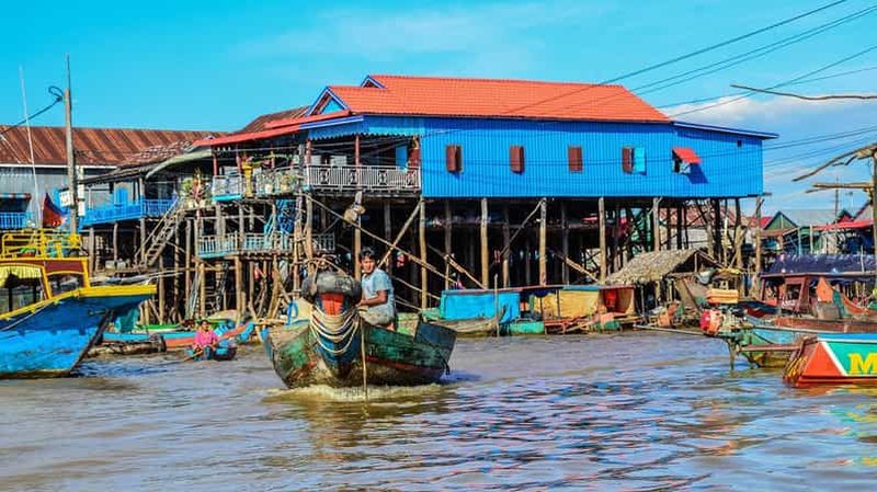 Billet Siem Reap : Tour en bateau du village flottant de Kompong Kleang