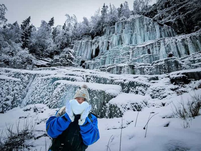 Billet Rovaniemi : Randonnée dans le canyon de Korouoma, cascades gelées et barbecue