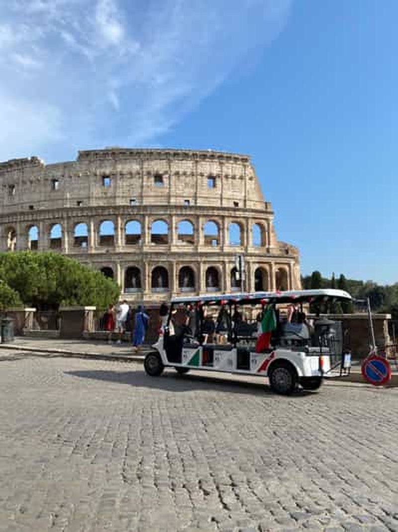 Billet Rome : Visite amusante en voiturette de golf avec musique et gelato