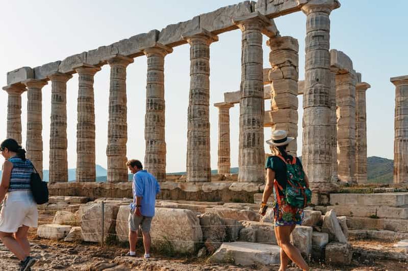 Billet Athènes : Excursion d'une demi-journée au Cap Sounion et au Temple de Poséidon au coucher du soleil