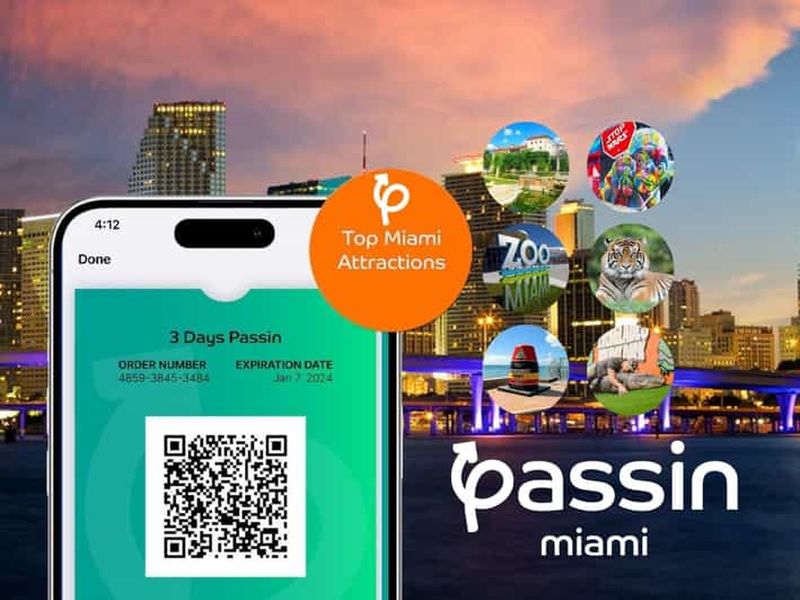 Billet Passin Miami : 30+ attractions, eSIM & transfert simple aller à l'aéroport