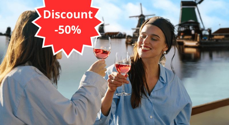 Billet Zaanse Schans : Croisière dans le village de moulins à vent de l'UNESCO + Guide en direct