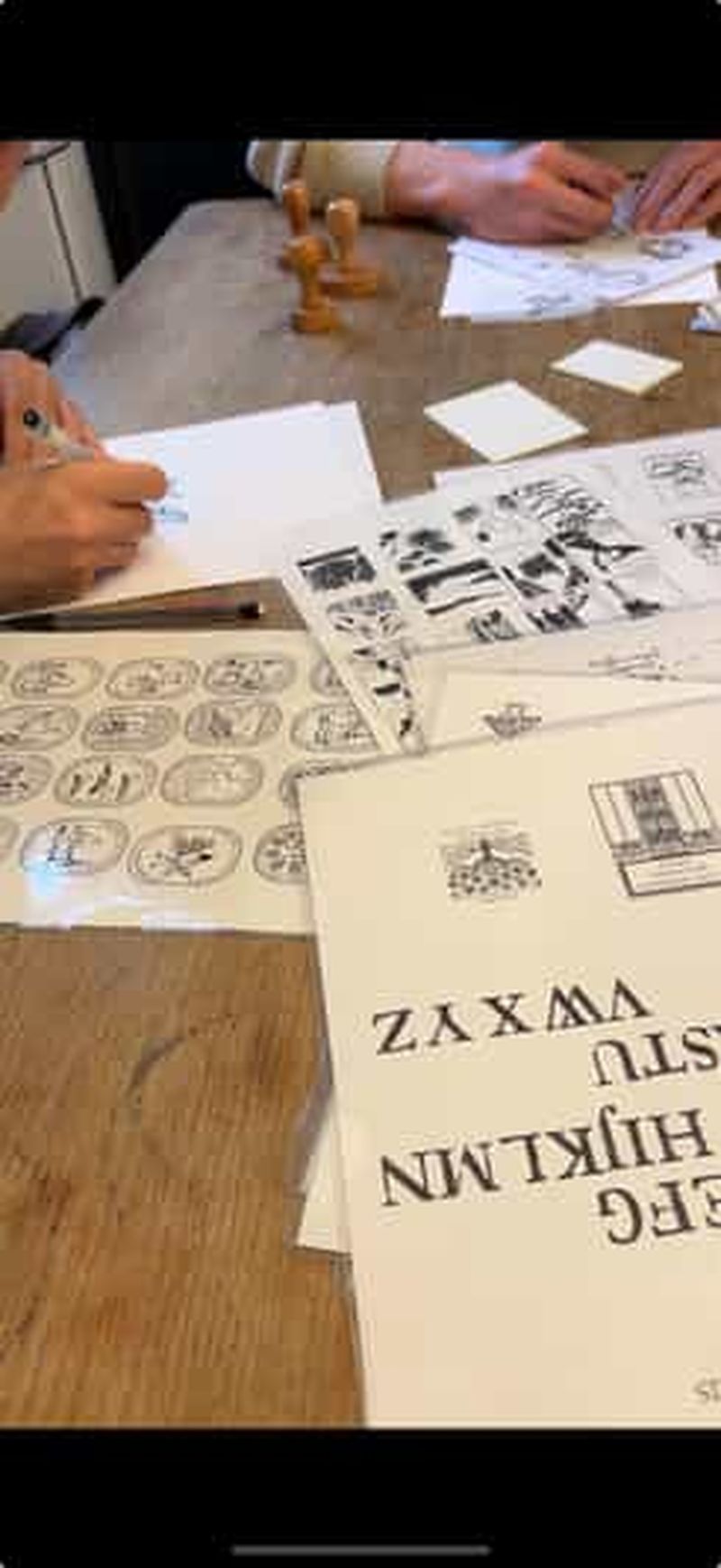 Billet Paris : atelier de dessin et fabrication de tampon encreur ex-libris