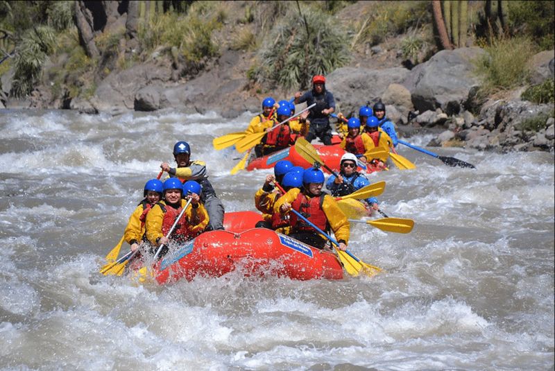 Billet Depuis Santiago : rafting dans le canyon de Maipo