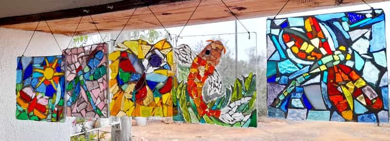 Billet Atelier de mosaïque verre sur verre près de Lagos