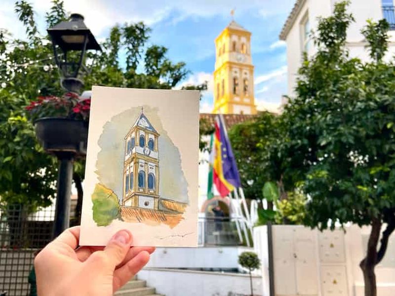 Billet Marbella : peinture à l'aquarelle, promenade et dégustation de tapas