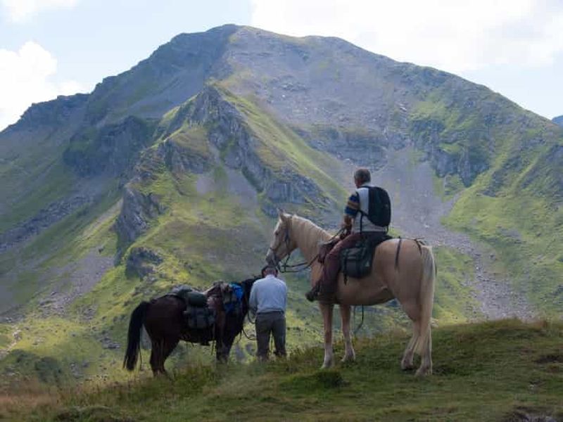 Billet La Londe : randonnée équestre en montagne avec vue sur la mer